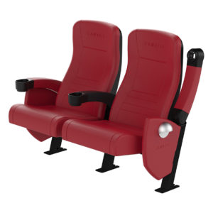 Activa Sport Fixed Seating red product for Stadium and Arena venues in Australia - front iso.